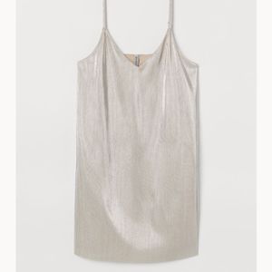 H&M Divided Champagne Silver Slip dress